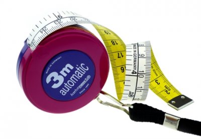 83503C Måttband 3M Inch/CM automatisk upprullning med halsrem från hoechstmass Tillverkad i Tyskland