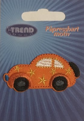 Bil, Bubbla Orange VW. 55 mm x 30 mm Trend.