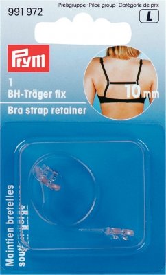 991 972 - PRYM - BH rem hållare / Bra strap retainer 10 mm transparent
