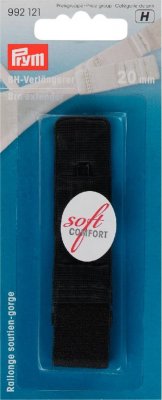 992 121 - PRYM - BH-bandsförlängare 20mm 3x1 hook SVART 5