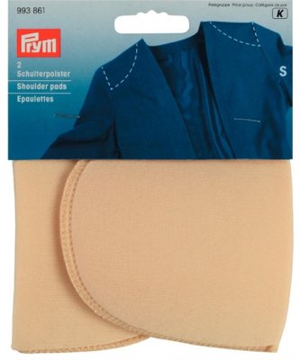 993 861 - PRYM - Axelvadd inlägg utan fästanordning BEIGE 2 st