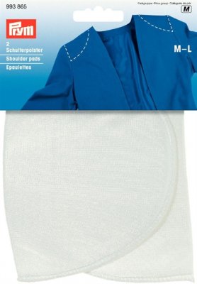 993 865 - PRYM - Axelvadd inlägg utan fästanordning set in, M-L VIT
