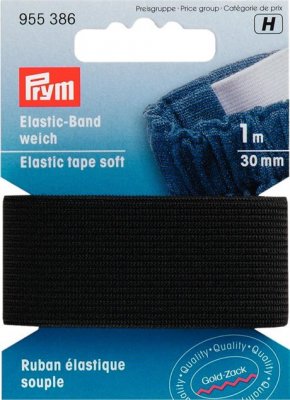 955 386 - PRYM - Mjukt resårband 30 mm, 1 M