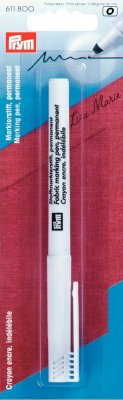 611800 PRYM - Markeringspenna permanentpenna extra fin svart  Marking Pen permanent extra fine black