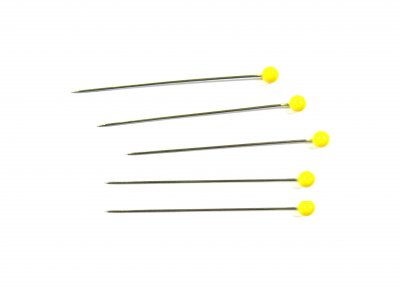 NS012 Quiltning nålar extra långa 75 st 0,6x48 mm lämpligt för tjocka tyger och många lager  ＊Extra long pins are suitable for u