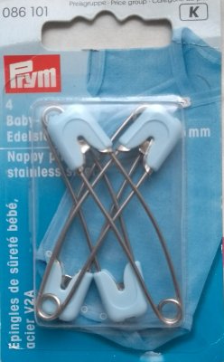 PRYM - Blå  Säkerhetsnålar till barn 55mm