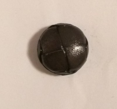 Knapp 19 mm Ø Läder - Grön