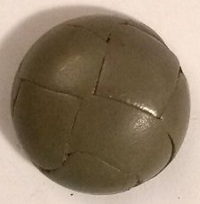 Knapp 22 mm Ø Läder - Grön