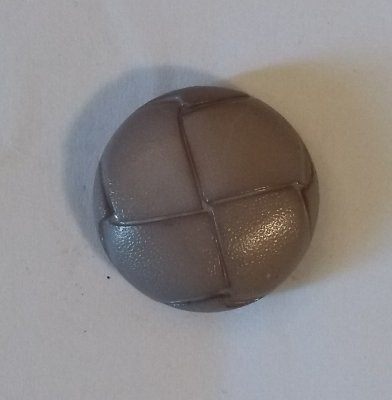 Knapp 23 mm Ø Läder - Grå/Beige