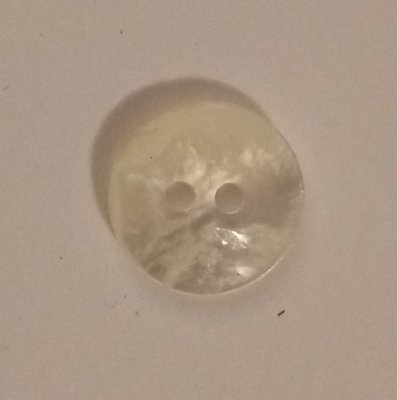 Knapp 15 mm Ø Vit