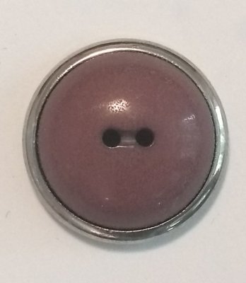 Knapp 26 mm Ø Silverfärgad/Brun/Lila