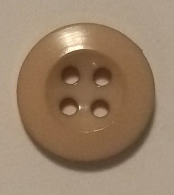 Knapp 16 mm Ø Beige