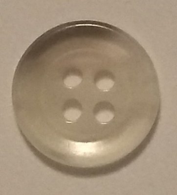 Knapp 12 mm Ø Vit