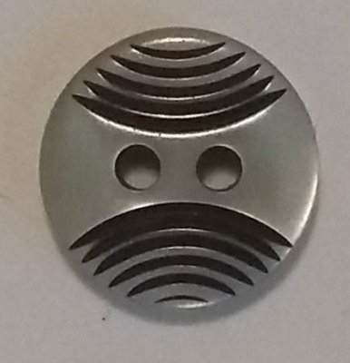 Knapp 12 mm Ø Silverfärgad/Svart/Vit