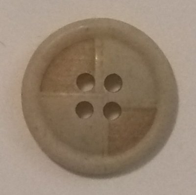 Knapp 15 mm Ø Beige