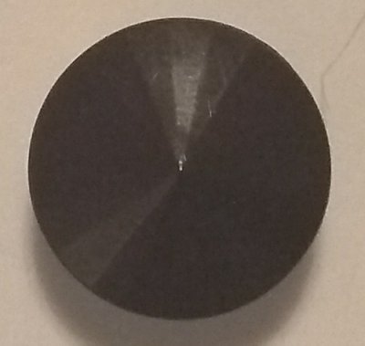 Knapp 16 mm Ø Svart