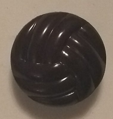 Knapp 18 mm Ø Svart