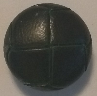 Knapp 23 mm Ø Läder - Grön
