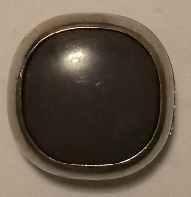 Knapp 21 mm Ø Silverfärgad/Grå