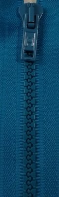 Dragkedja Blå delbar  50 cm polyester, 5 mm
