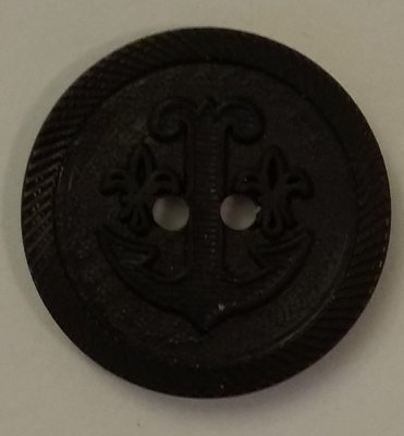 Knapp 22 mm Ø Svart