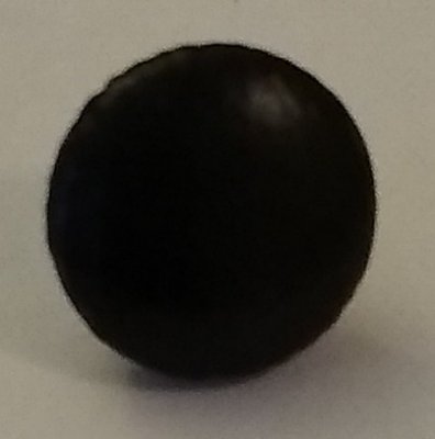 Knapp  8 mm Ø Svart