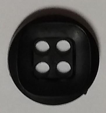 Knapp 16 mm Ø Svart