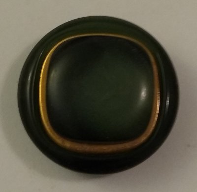 Knapp 27 mm Ø Grön/Gul