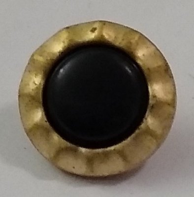 Knapp 17 mm Ø Gul/Svart/Guldfärg