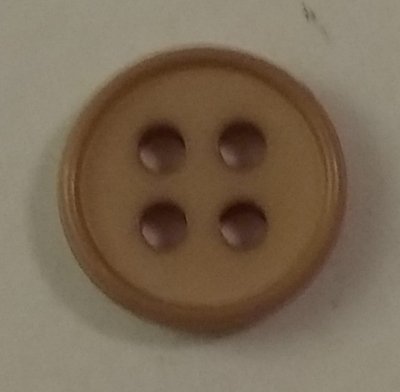 Knapp 10 mm Ø Beige/Brun