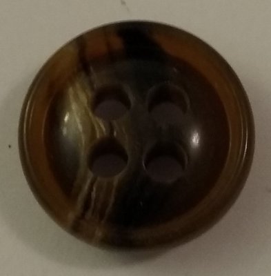 Knapp 20 mm Ø Brun