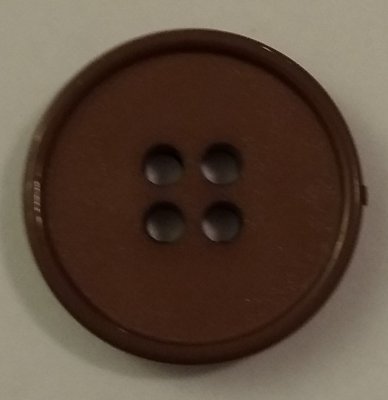 Knapp 20 mm Ø Brun