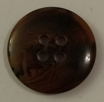 Knapp 20 mm Ø Brun