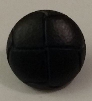 Knapp 18 mm Ø Läder - Blå