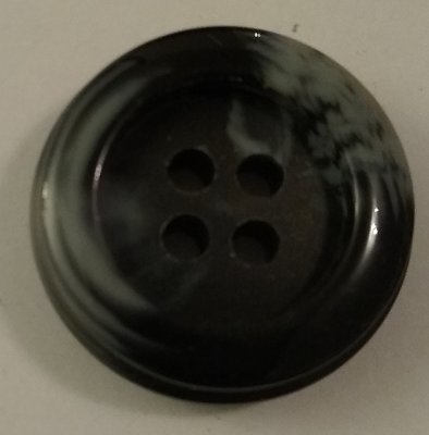 Knapp 25 mm Ø Svart
