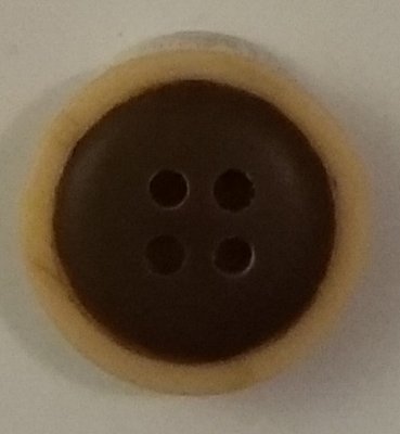 Knapp 18 mm Ø Brun/Beige