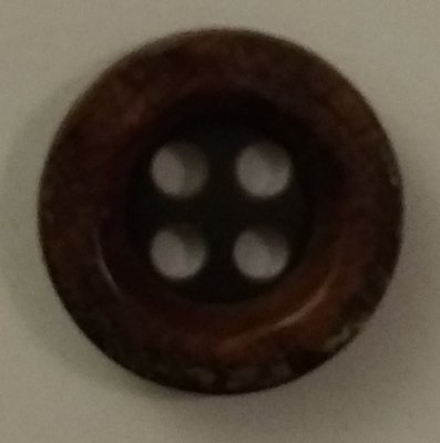 Knapp 15 mm Ø Brun
