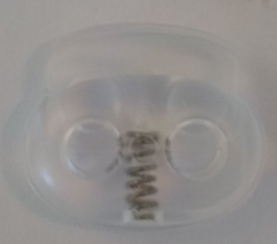 COSE - Snörstopp klämma plast. Transparent 25 mm