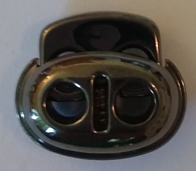 COSE - Snörstopp klämma plast. Silverfärgad 18 mm