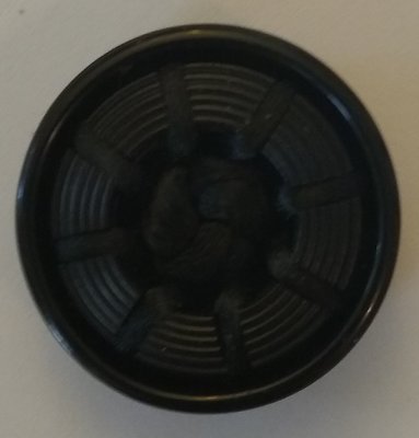 Knapp 28 mm Ø Svart