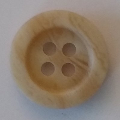 Knapp 15 mm Ø Beige