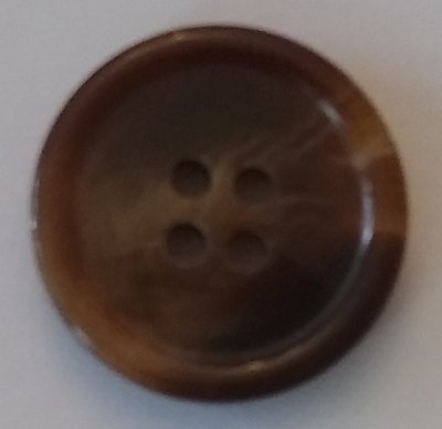 Knapp 20 mm Ø Brun
