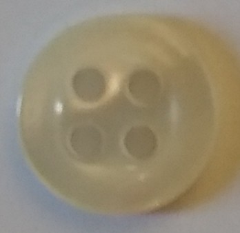 Knapp 10 mm Ø Vit