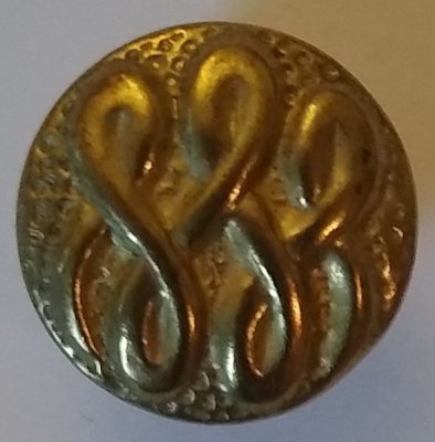 Knapp 15 mm Ø Gul - Metall