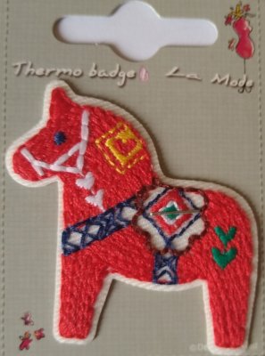 Häst, Dalahäst. 45 mm * 46 mm.