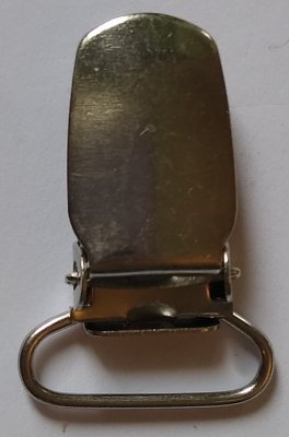 COSE - Hängselklämma SILVERFÄRG 20 mm 1 st