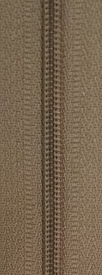 Dragkedja beige. 4 mm. MeterVara. 1 meter. OPTI.