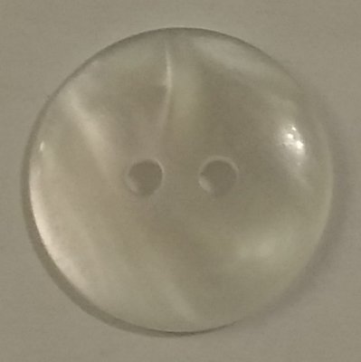 Knapp 18 mm Ø Vit