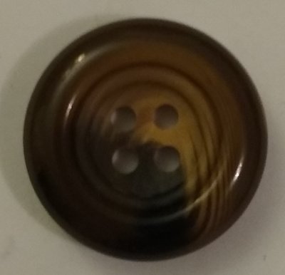Knapp 25 mm Ø Brun/Beige