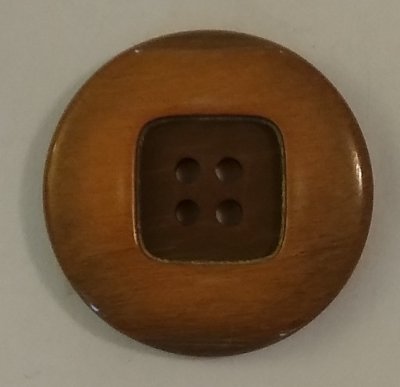 Knapp 25 mm Ø Brun/Beige